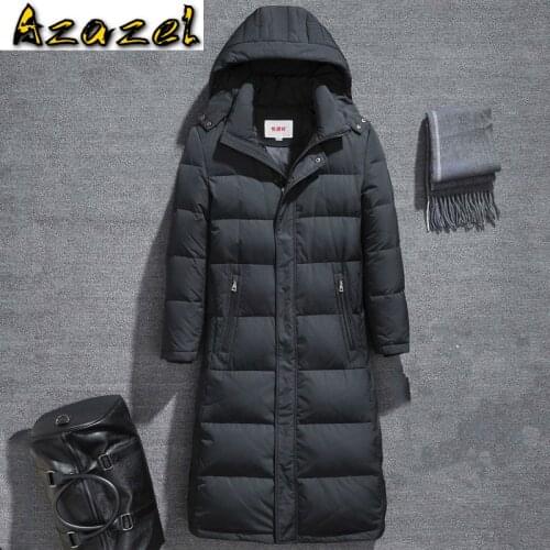 Azazel Long Down Jacket Winter Mens Jackets Thick Mens Clothing Hooded Clothes 5XL Clothes Male 2020 Parkas Ropa Hombre LXR432