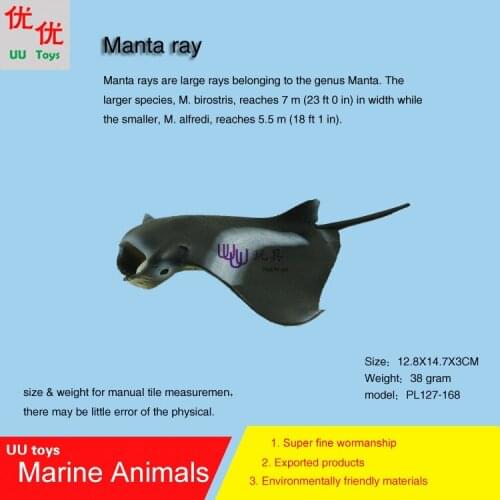 Hot toys Manta ray Simulation model Marine Animals Sea Animal kids gift educational props (Mobula,Mobulidae) Action Figures
