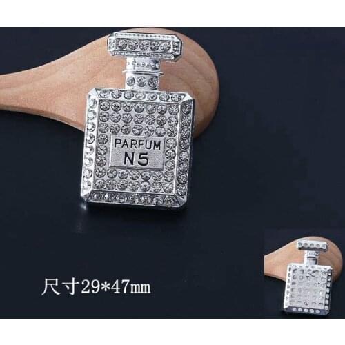 2pc water drill perfume bottle mobile phone shell DIY ornament lady purse decorative sticker DIY material sale