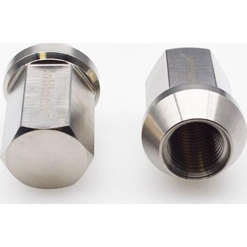 Jntitanti cone seat and closed end titanium alloy wheel hub nut M12/M14*1.25/1.5*35mm 1set= 20ps