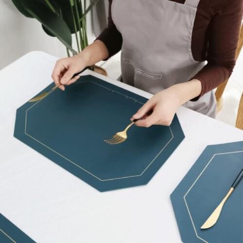 Hot Selling Placemat Multifunctional Wear Resistant Faux Leather Tea Coffee Cup Coaster for Cafe Baking Tool Kitchen Accessories