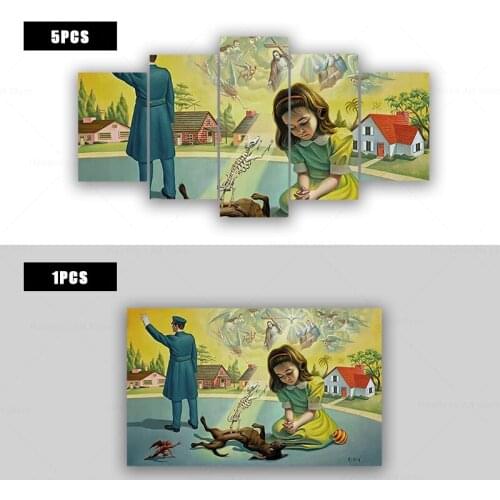 Mark Ryden《Corkey Ascending to The Heavens》Surrealist Canvas Painting Poster and Print Wall Art Living Room Home Decor