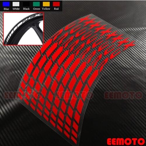 16 X Custom Wheels Rims Tire Decals Reflective Stickers Stripes Waterproof Motorcycle Accessories For PCX 125 150 PCX125 PCX150