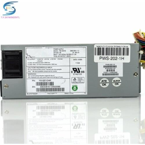 Free ship YM-5201D PWS-202-1H 200W Low Profile Power Supply 20-Pin 6-Pin SATA IDE Mini 1U 200W Power Supply psu for network