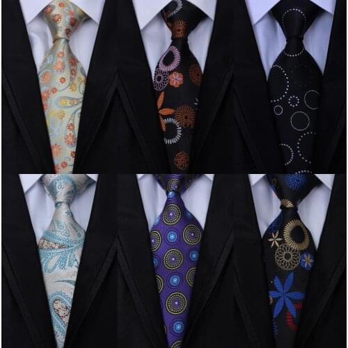 New Fashion Men 8cm Paisley Tie Jacquard Woven Men`s Wedding Business Party Mens Necktie Gravata