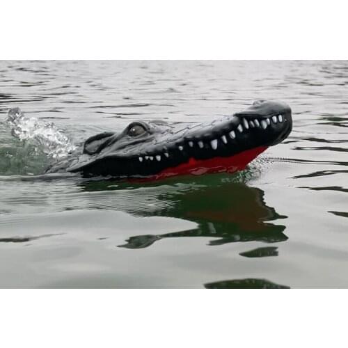 RC Boat Simulation Crocodile Head 2.4G USB Rechargeable Racing Waterproof Model Ship Spoof Toy Boys Toys for 10 Year Old