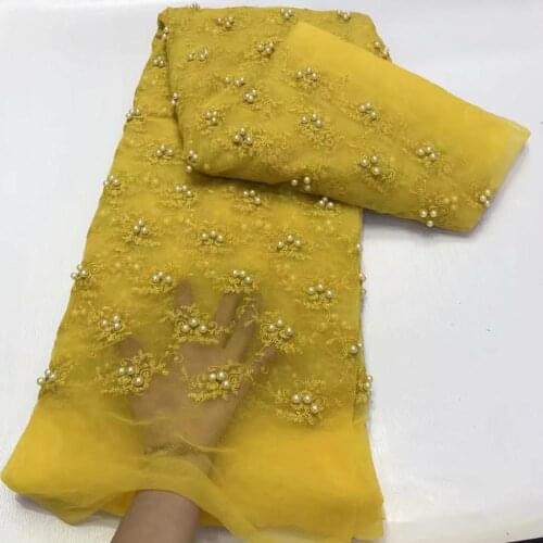 Luxury Yellow Big Pearls Flower Sleeve Bodysuit Women Sexy Singer Performance Stage Jazz Dance Costume Birthday Party Club Wear