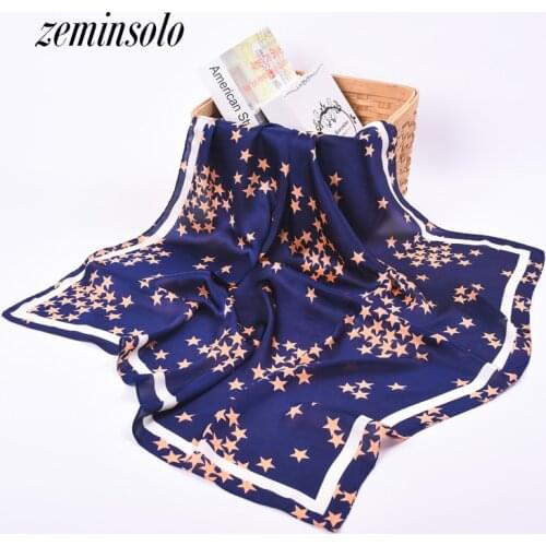 70*70cm Silk Scarf Women Fashion Designer Luxury Brand Scarves For Women Bandana Casual Shawls Printed Bees Foulard Femme Hijab