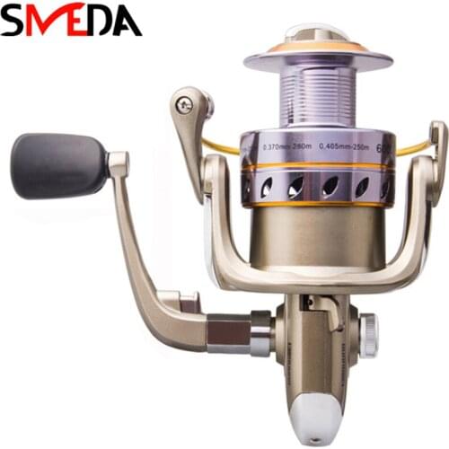 Spinning Fishing Reel 5.2:1 Wheel Saltwater Metal Spool Fishing Reels Carpa Molinete De Pesca Fishing Tackle Tools