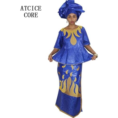 ONLY FOR BLUE MAN AND WOMEN NEW FASHION DESIGN 100% COTTON AFRICAN BAZIN RICHE EMBROIDERY AFRICAN CLOTHING