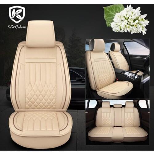 Universal Car Seat Cover Set Leather Car Seat Cushion Full Set Auto Seat Mats Four Seasons Chair Protector Car Pads Accessories