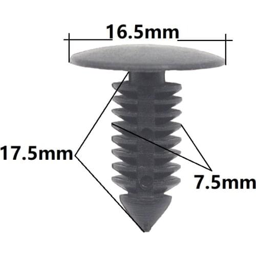 Earn 5 stars New product Gray 30 Pieces Free shipping Universal Car Fender bumper Shield Retainer Rivet Clip Fastener