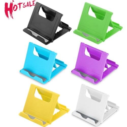 Foldable Cradle Universal Phone Holder Grip Bracket For Tablet Phone Stand Multi-angle Desktop Holder For Samsung IPhone 8 6S 6
