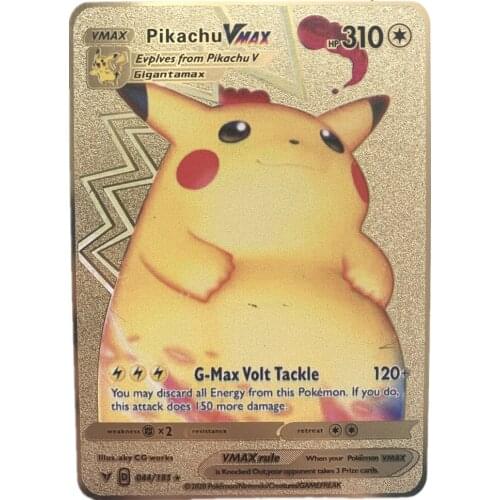 Bright Pokemon Letters Card Fire-breathing Dragon Game Label Team Battle A La Carte Series Childrens Toys Gx Vmax