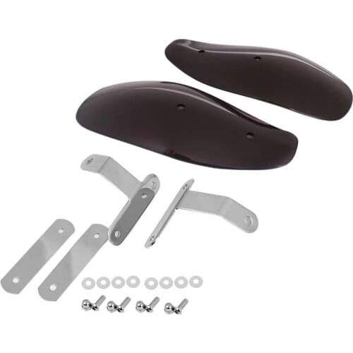 Cherk Motorcycle Plastic Hand Guard Cold Wind Deflector Shield 10MM 3 Colors For Harley Sportster XL 883 1200 Honda Ducati