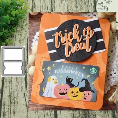 2020New Metal Cutting Dies gift card holder for Scrapbooking Steel Craft Die Cut Embossing Paper Card Album