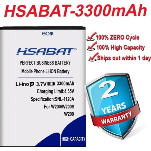 HSABAT 3300mAh Battery for THL W200 w200s W200C Batteries