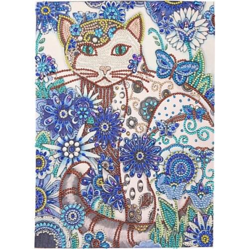 Diamond Embroidered Shaped Rhinestone 5D Diamond Painting Animal Cat Mosaic Crystal Set DIY Crafts Home Decorations