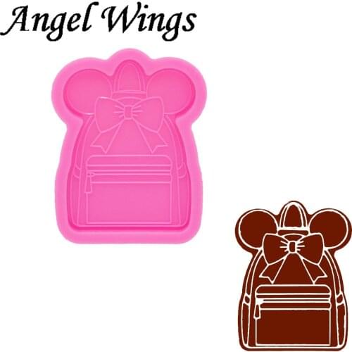 Shiny Bow Backpack Silicone Molds, Crafting Mold to Make Crafts with Epoxy Resin Art Diy, Chocolate Fondant Molds DY1089