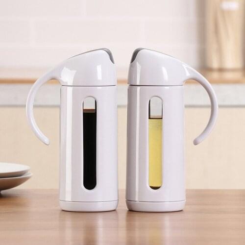 300ml/320ml/500ml PP Glass Oil Bottle Dispenser Sauce Bottle Oil Jar Kitchen Accessories Cooking Tool For Oil Vinegar Soy Sauce