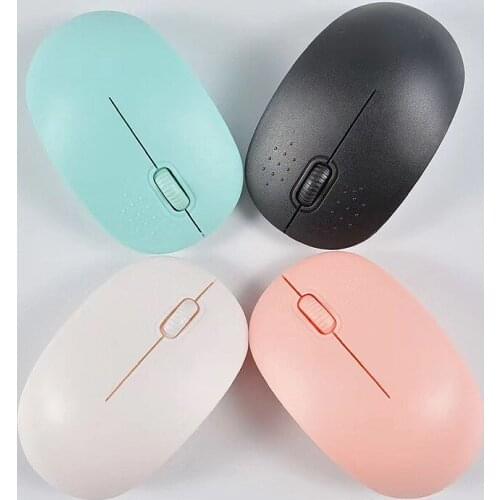 Macaron color mini mouse optical USB wireless mouse Macbook Mac notebook computer game with ultra-thin mouse 2.4Ghz receiver