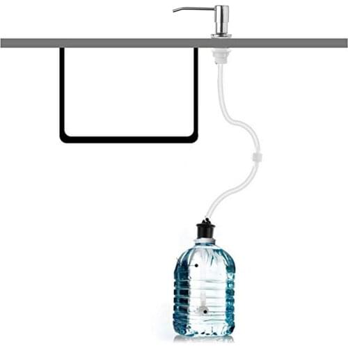 For Bathroom/Kitchen Dispenser Liquid Soap Dispenser Kitchen Sink ABS Plastic Built In Lotion Pump Extension Tube