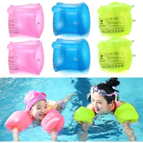 Double Airbag Design Swimming Arm Float Rings PVC Arm Floaties Inflatable Float Swim Arm Bands Kids Water Sports Swimming Rings