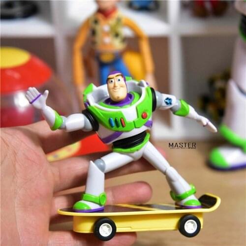 Disney Toy Story 4 Buzz Lightyear Toys play with scooter cartoon back of the car Action Figure Toys For Children Birthday Gift