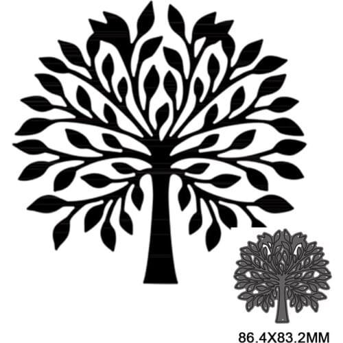 Cutting Dies New Lush Tree Metal Stencil For DIY Scrapbooking Paper Card Making Embossing Craft Dies 2021 New
