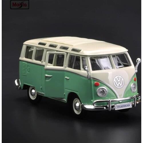 Maisto 1:25 Volkswagen Bus Samba Hot Car Alloy car model die-casting model car simulation car decoration collection gift toy