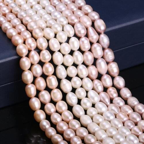 New Pearl Rice Beads Multi-style Simple Fashion Party Jewelry Gift Pearl Size 8-9mm