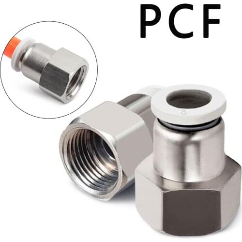 PCF white air pipe joint pneumatic joint hose quick joint 1/8" 3/8" 1/2" 1/4" BSP internal thread air compressor accessories