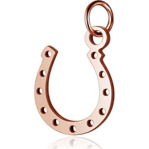 5pcs 316L Stainless Steel High Polished U Shape Horseshoe Charm Pendant for DIY Handmade Bracelets Necklace Jewelry Accessories