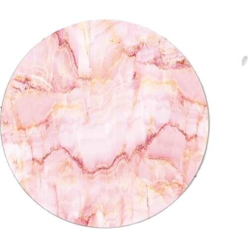Pink Marble Look Style Glass Cutting Board Design Kitchen Chopping board Pink Glass Healthy Oval Cutting Board 32 cm diameter