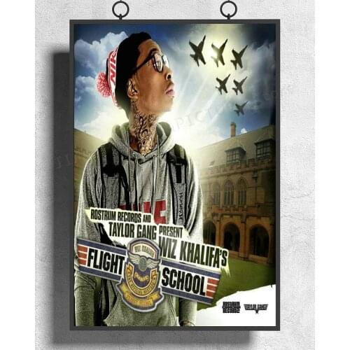 H338 Silk Poster Home Decoration Wiz Khalifa Rapper Music Star Wall Art Christmas Gift