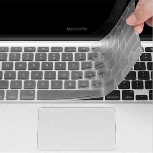 TPU Transparent Silicone Thin Clear KeyBoard Cover Skin Sticker For MacBook Air Pro/Retina11/12/13/15 inch Waterproof Dustproof