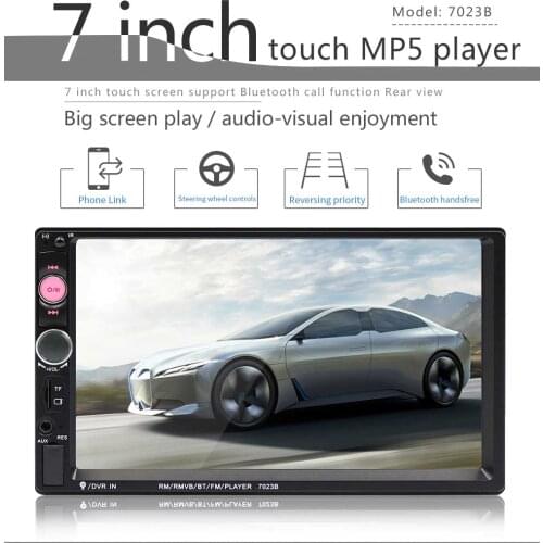 Universal 2 Din Car Radio MP5 7 INCH HD Touch Screen Multimedia Player Bluetooth-compatible Autoaudio FM Receiver Mirror Link