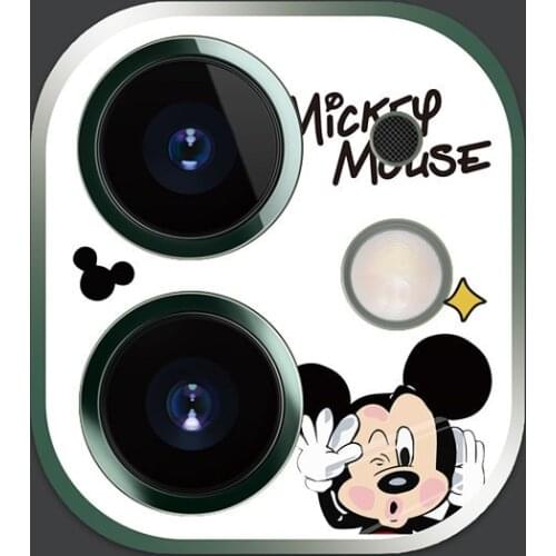 Cartoon Disney Mickey Minnie Camera Protector Case for Iphone 12 Camera Film Protector for Iphone 11 ProMax Lens Protective Film
