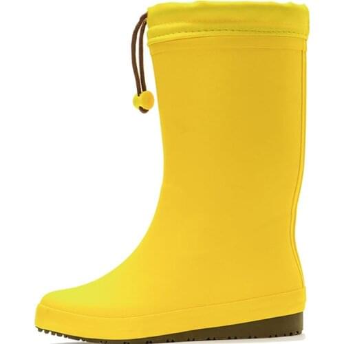 Rain Boots Womens Fashion Shoes Adult Non-slip Waterproof Long Rubber Boots Womens High Summer Boots Size 35-40