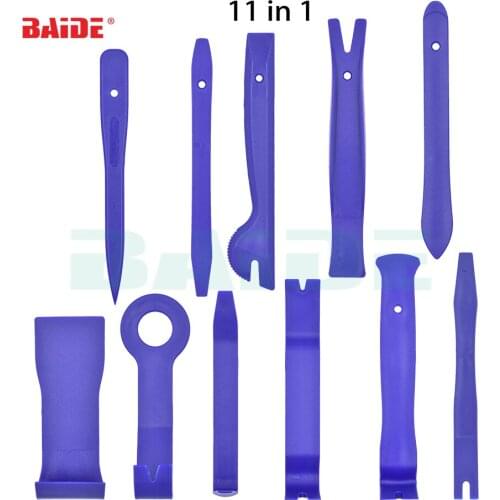 11pcs Car Audio Maintenance kit Auto Trim Stereo Repair Panel Remover Pry Bar Car Dash Radio Door Trim Panel Clip Tools set