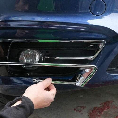 For BMW 2 Series F46 F45 Grand Active Tourer 2015-2017 Front Fog Lamp Frame Cover Trim 2pcs