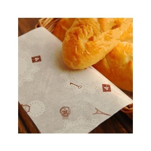 200 Eiffel Tower Sandwich Wrap Paper,Hamburger Food Packaging Paper Greaseproof