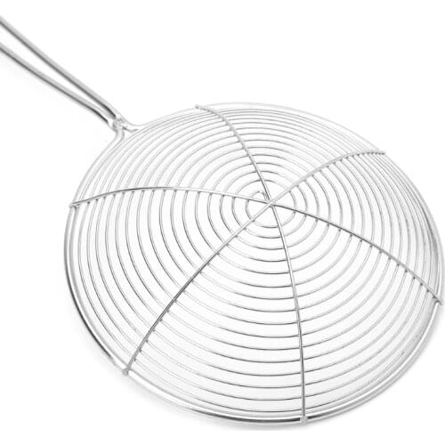 2020 New Solid Spider Strainer Skimmer Ladle With Handle Stainless Steel Kitchen Tool
