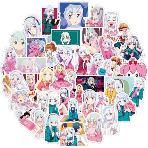 50 Pcs Anime Eromanga Sensei Stickers Decals Kawaii Izumi Sagiri Sticker For Laptop Skateboard Motorcycle DIY Anime Lovers
