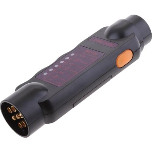 7 Pin TRAILER Towing Tow Bar Socket 12V Lights Wiring Plug & Socket