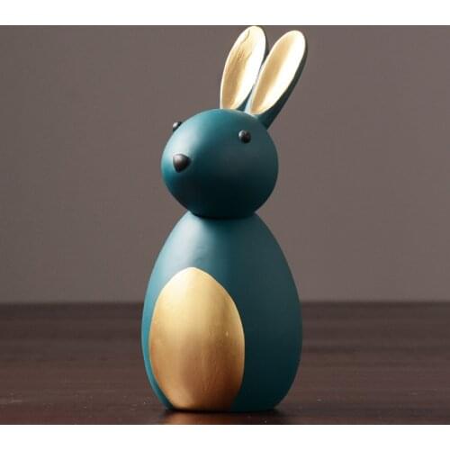 American rabbit resin handicraft room living room office TV cabinet creative home soft decoration home decor