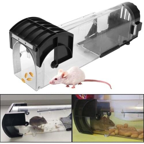 Household Mouse Catcher Smart Self-locking Mousetrap Reusable Safe Firm Rodents Trap ​for Indoor Outdoor Garden