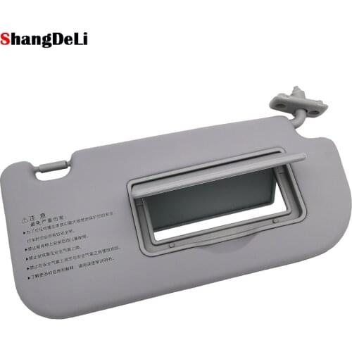 For For Kia Sportage 2005 - 2010 Car Interior Sun Visor Right Side Sun Shade Sun Shield With Mirror Auto Sunvisor Grey Color