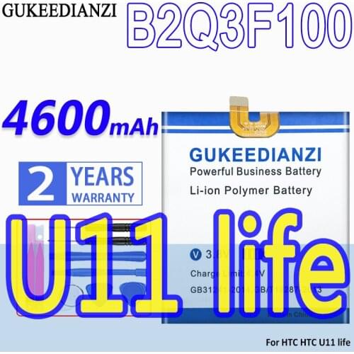 High Capacity GUKEEDIANZI Battery B2Q3F100 4600mAh For HTC U11 Life U11life