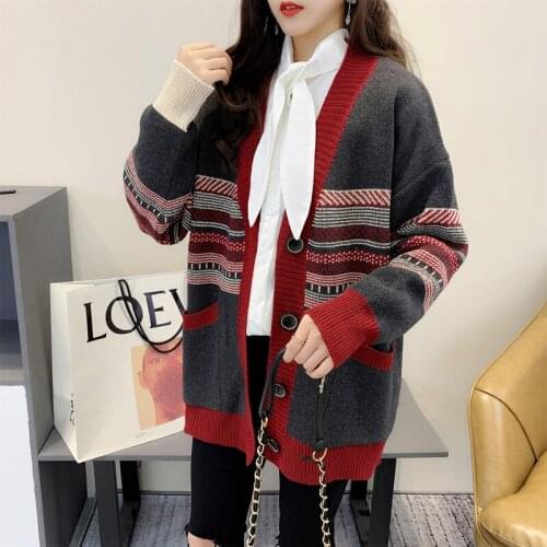 Cardigan Women Sweaters Loose Knitted Sweater Coats Winter Cardigan Sweater Plus Size Women Clothing